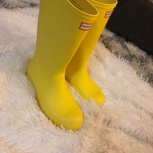 Yellow Hunter Boots